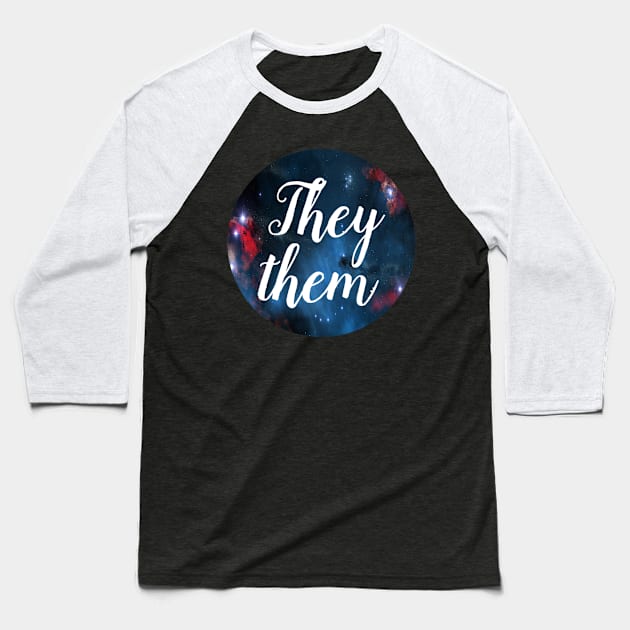 They/Them Baseball T-Shirt by SJAdventures